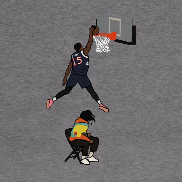 Dennis Smith Jr 2019 NBA Slam Dunk Contest Jump Over J Cole - New York Knicks by xavierjfong